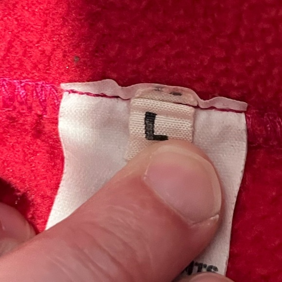 VINTAGE Pink OLYMPIC GAME fleece size L - Picture 3 of 9